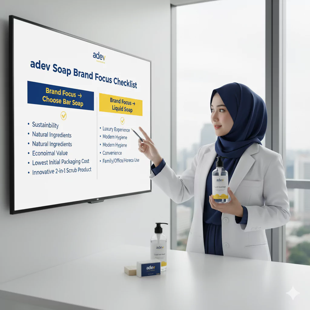 checklist untuk memilih bisnis sabun cair atau batang