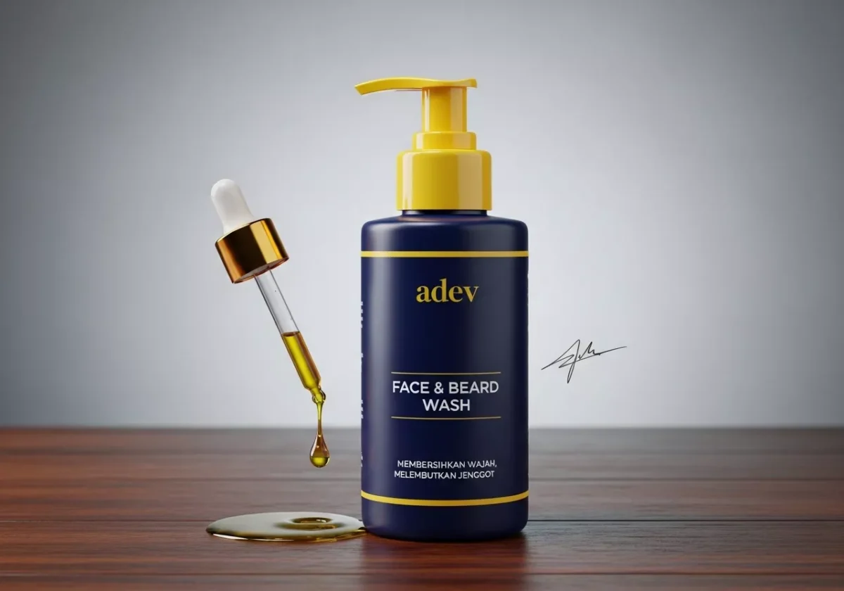 Contoh Niche Face Wash untuk Pria Berjenggot