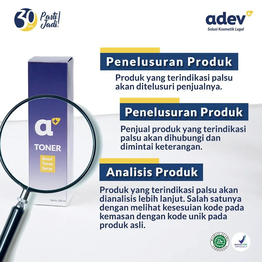 Adev Menelusur Produk Palsu