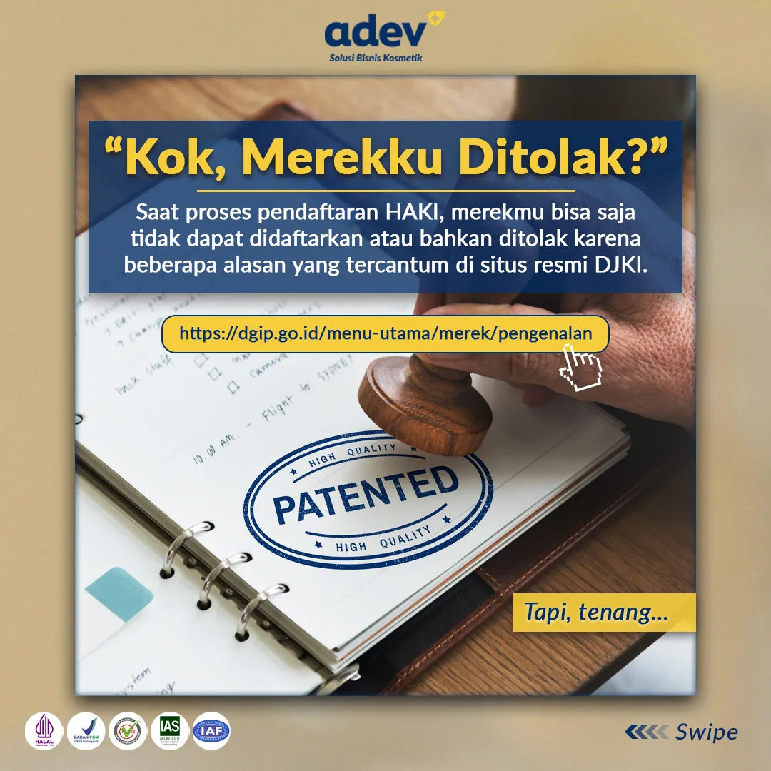 Mengapa Pendaftaran Merek Ditolak