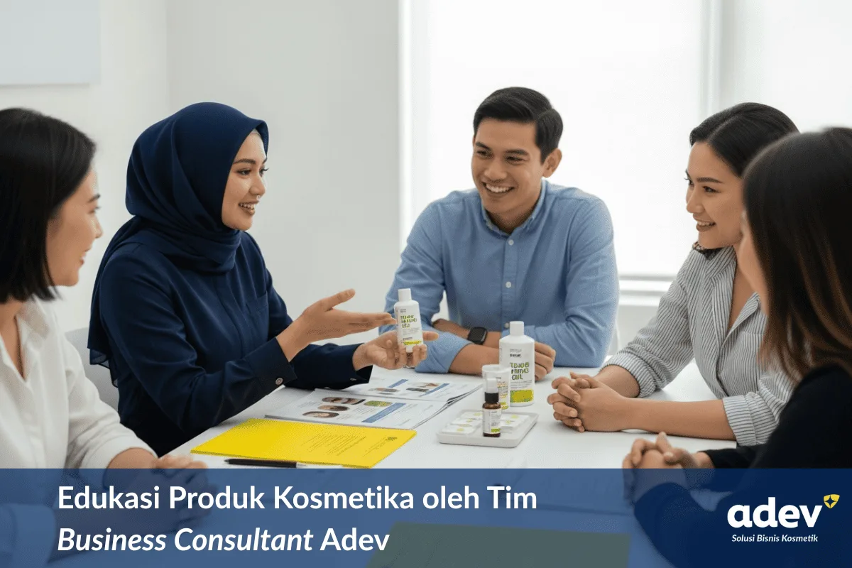 edukasi skincare yang mengandung tea tree kepada customer