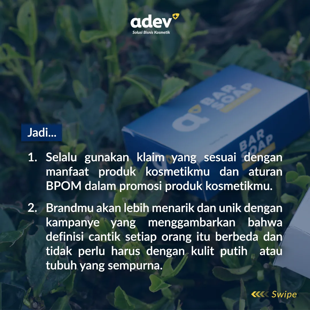 Ikut Aturan Klaim Kosmetika
