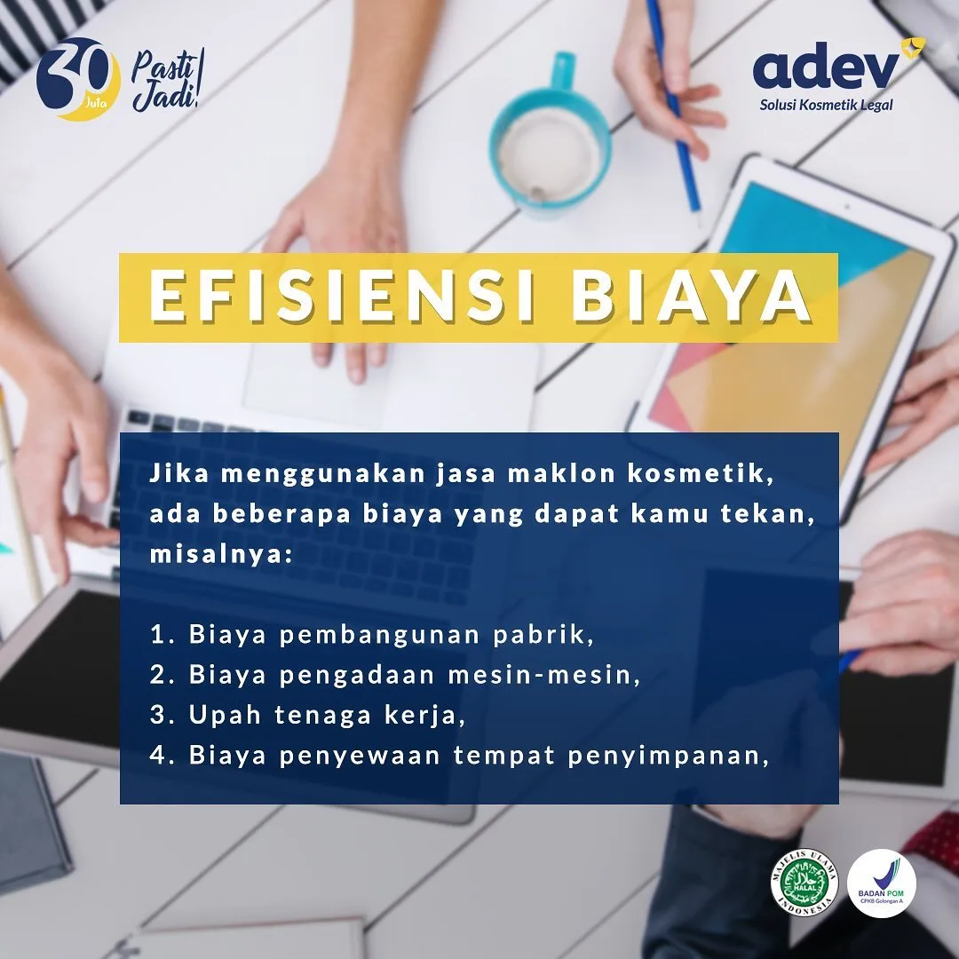 Jenis Biaya Yang Dihemat Dengan Maklon