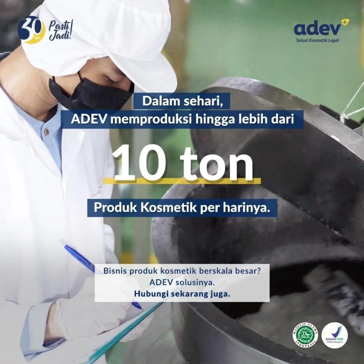 Kapasitas Produksi Pabrik Maklon