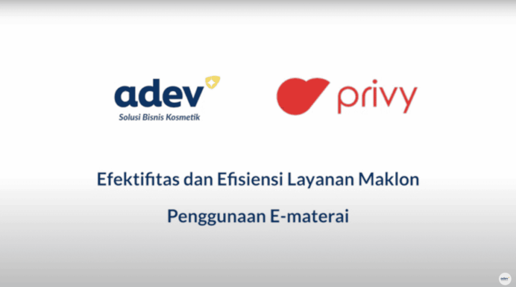 Kerjasama Adev Privy tentang e-Materai
