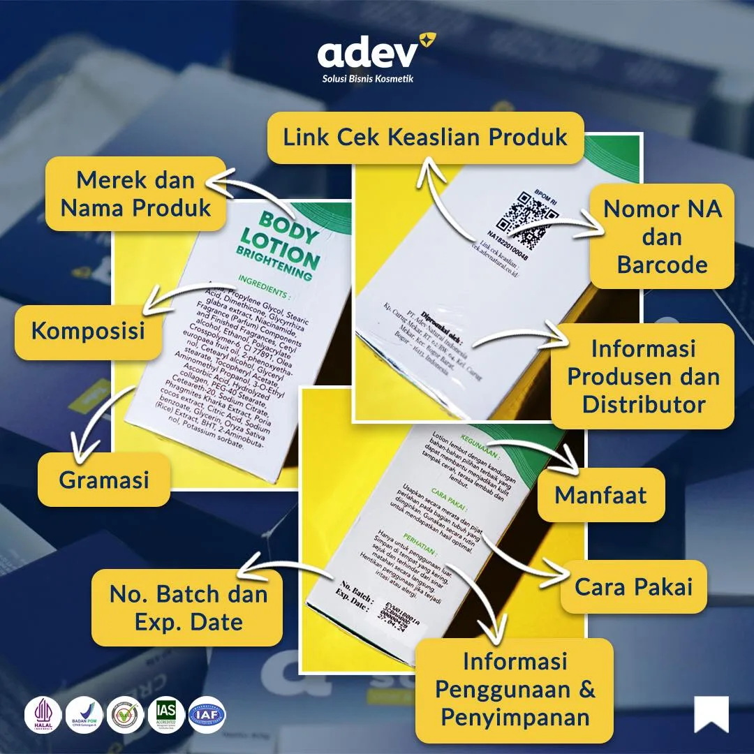 Keterangan Yang Wajib Tercantum Pada Kemasan Kosmetik
