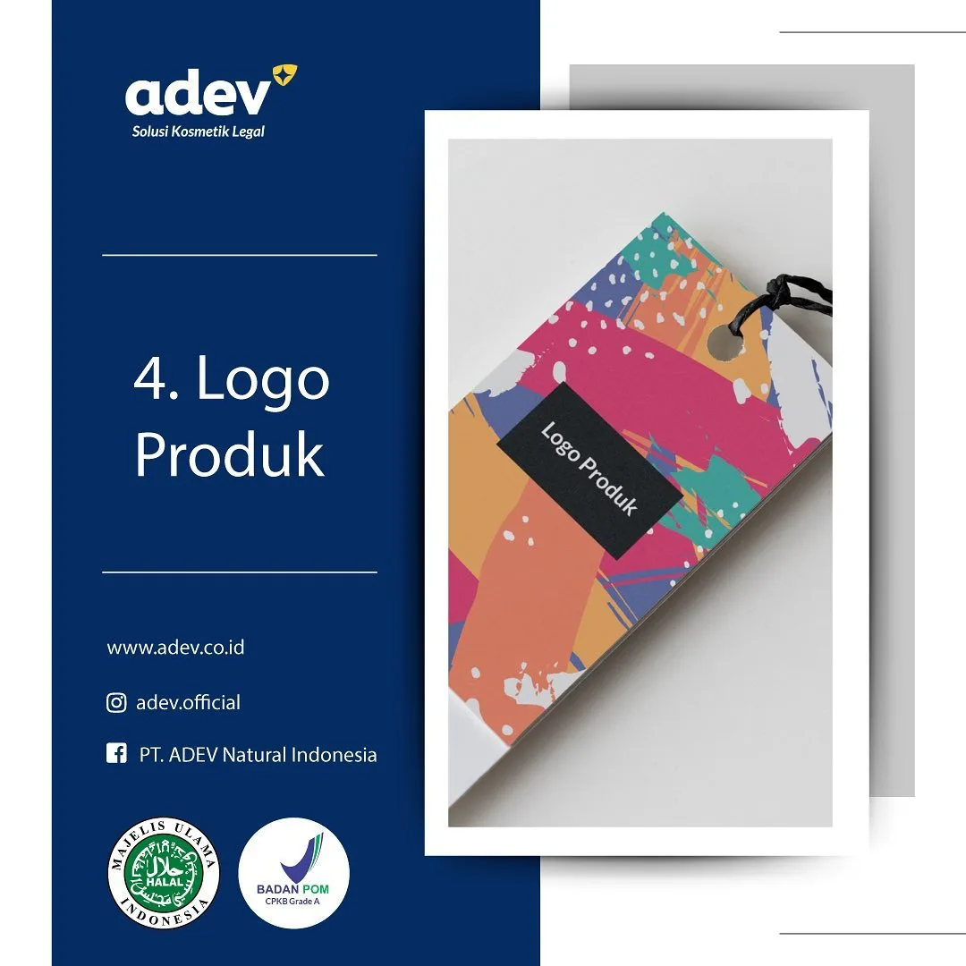 Logo Produk Untuk Melengkapi Berkas Maklon Adev