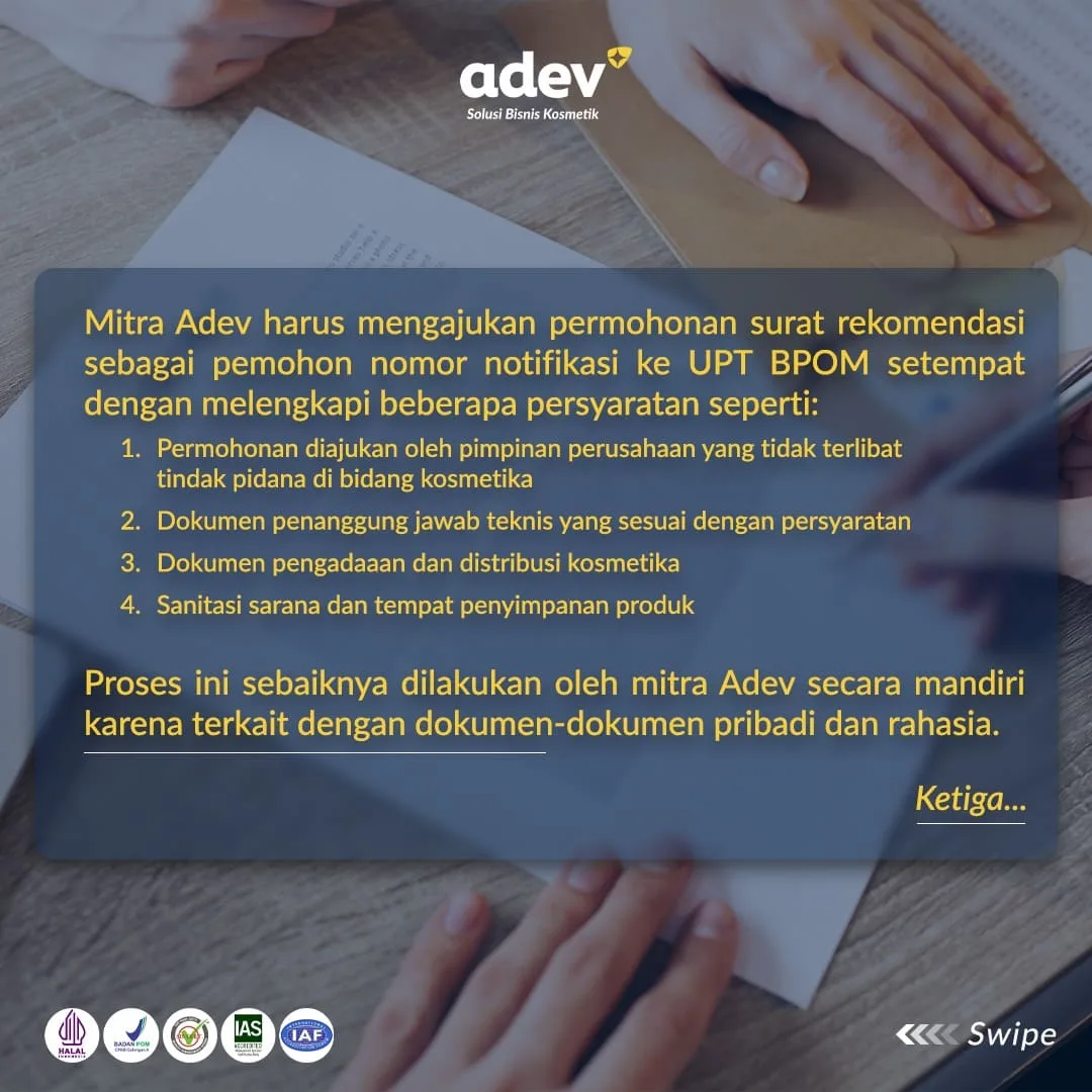 Persyaratan Surat Rekomendasi Pemohon Notifikasi Bpom
