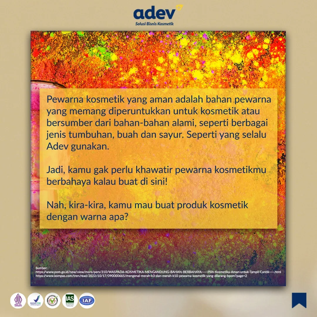 Pewarna Kosmetik Yang Aman