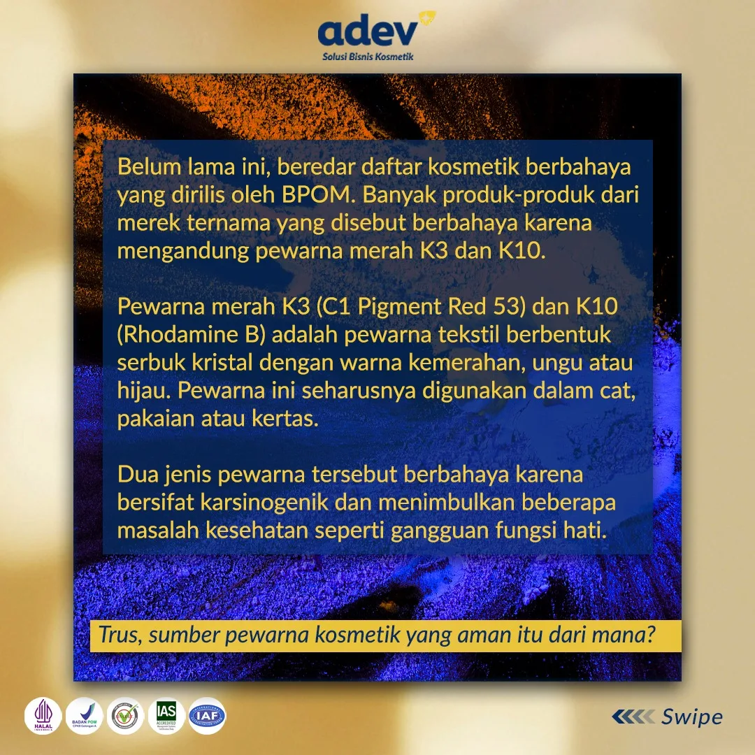 Pewarna Merah K3 Dan K10 Berbahaya