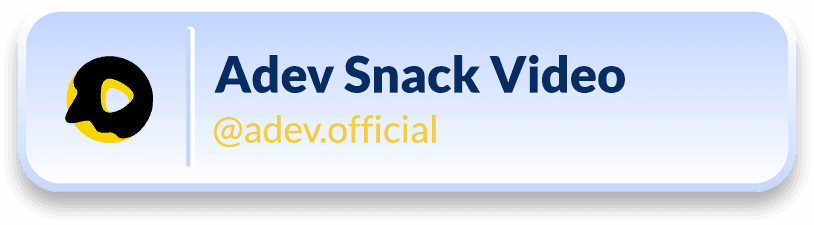 Akun Resmi Snack Video Adev