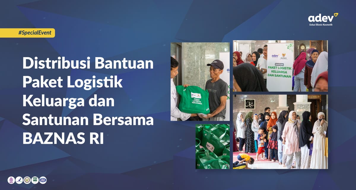 Adev dan Baznas Bagikan Bantuan Santunan