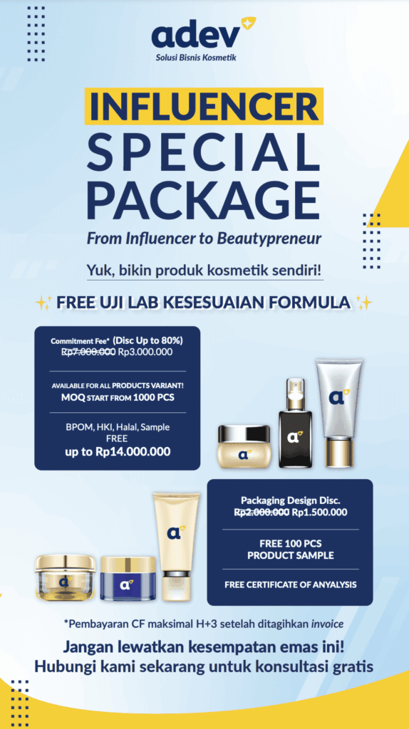 Paket Maklon 2024 10 Influencer