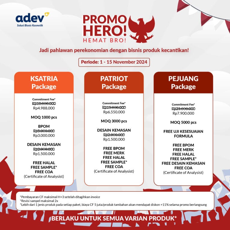 Promo Paket Maklon Kosmetik Skincare Terbaru Pt Adev