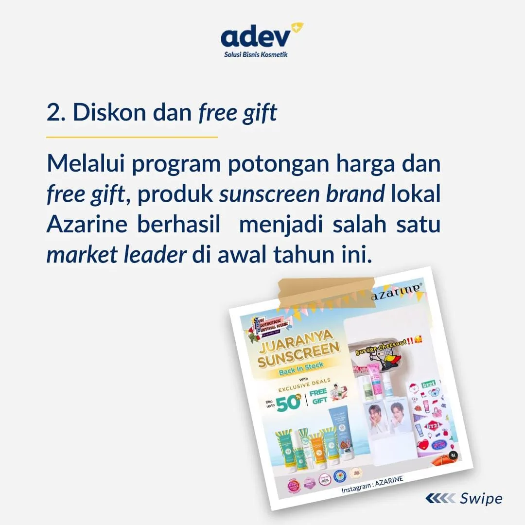 Diskon Dan Free Gift Untuk Meningkatkan Penjualan