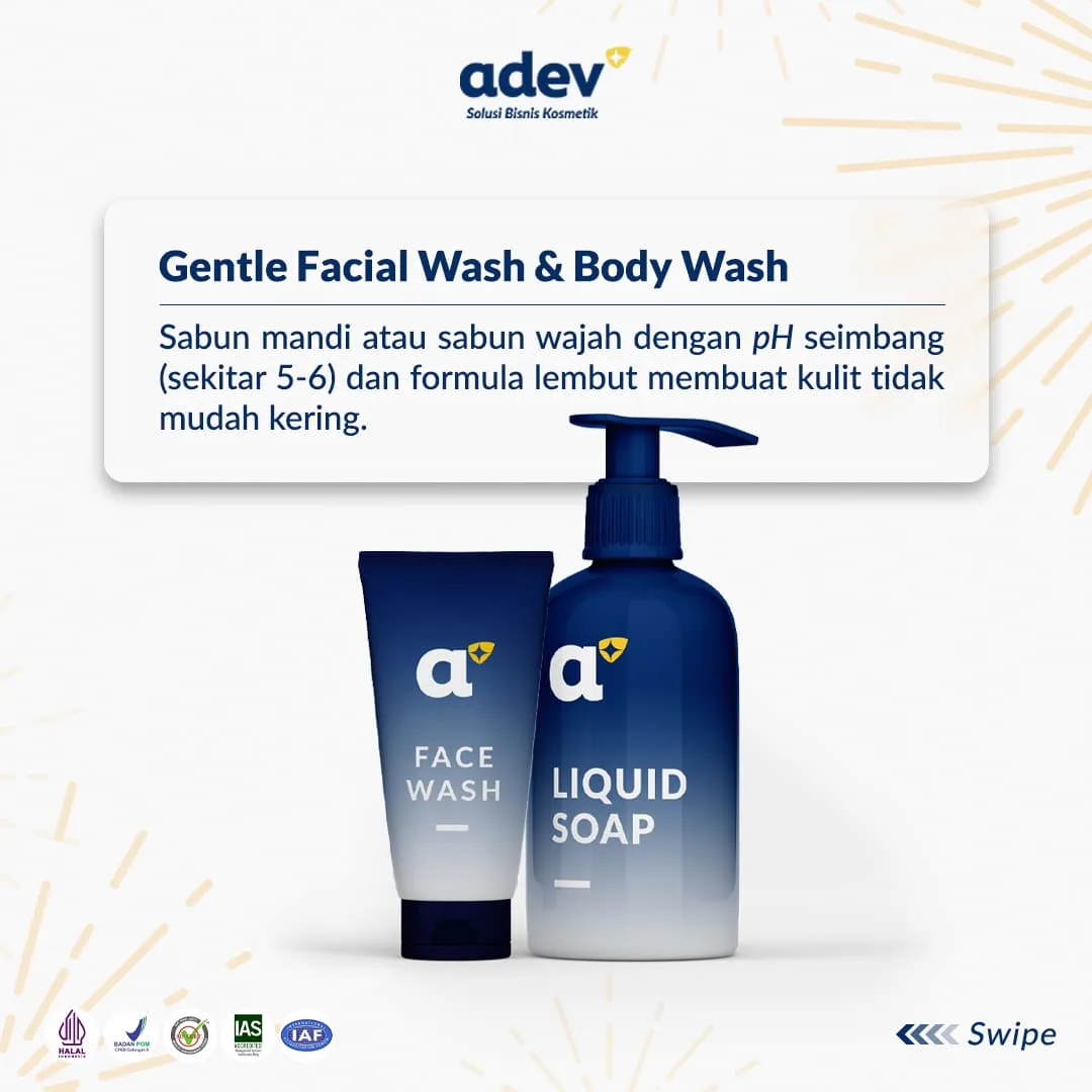 Produk Facial And Body Wash