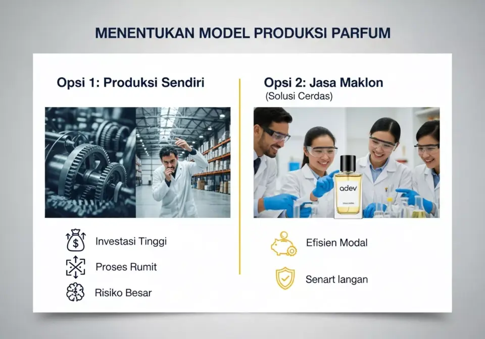 Menentukan Model Produksi Parfum Brand Sendiri