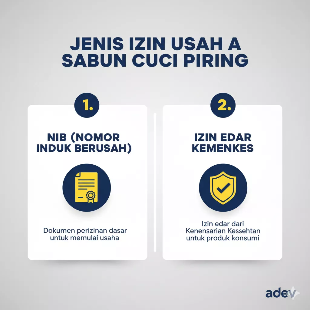 jenis izin usaha sabun cuci piring
