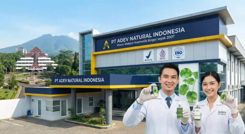 Fasilitas PT Adev Natural Indonesia sebagai perusahaan maklon kosmetik bersertifikat di Bogor Jawa Barat.
