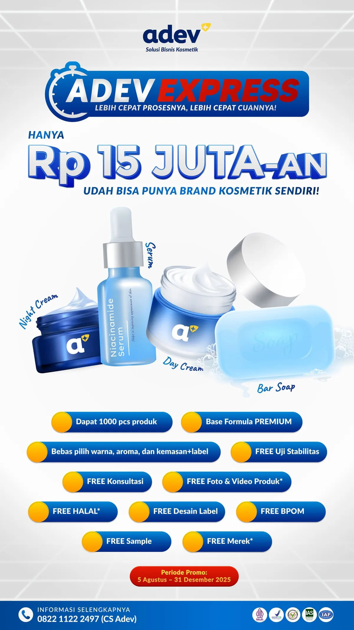 Paket Promo Maklon Adev Express-2-1