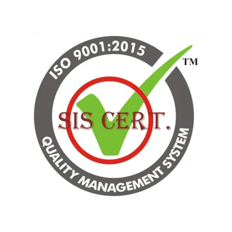 Logo sertifikat ISO 9001:2015 PT Adev Natural Indonesia