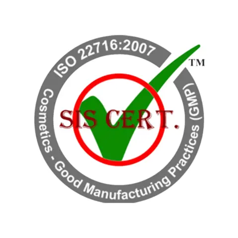 Logo sertifikat ISO 22716:2007 PT Adev Natural Indonesia