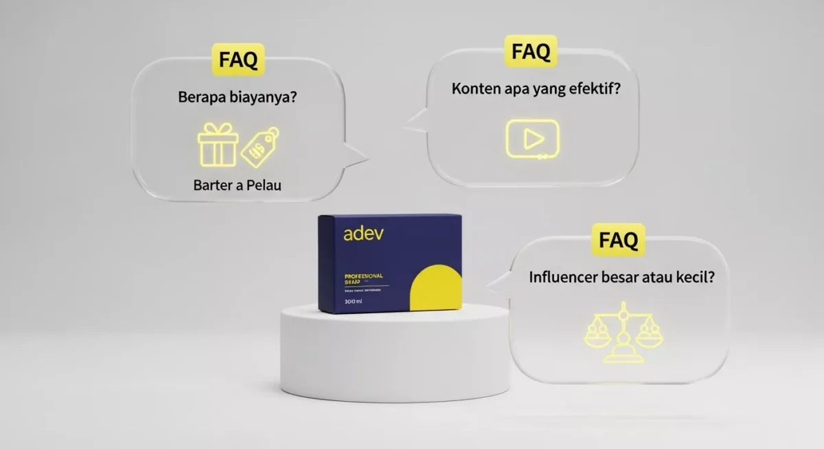 FAQ - Pertanyaan Seputar Influencer Marketing Sabun