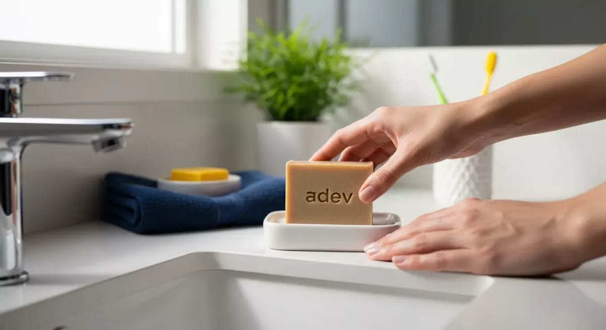 Foto sabun dengan gaya fotografi Lifestyle