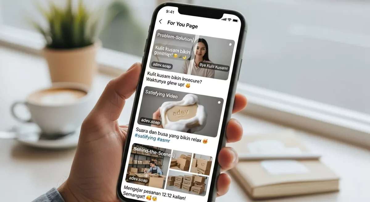 ide video pendek untuk memasarkan sabun di medsos