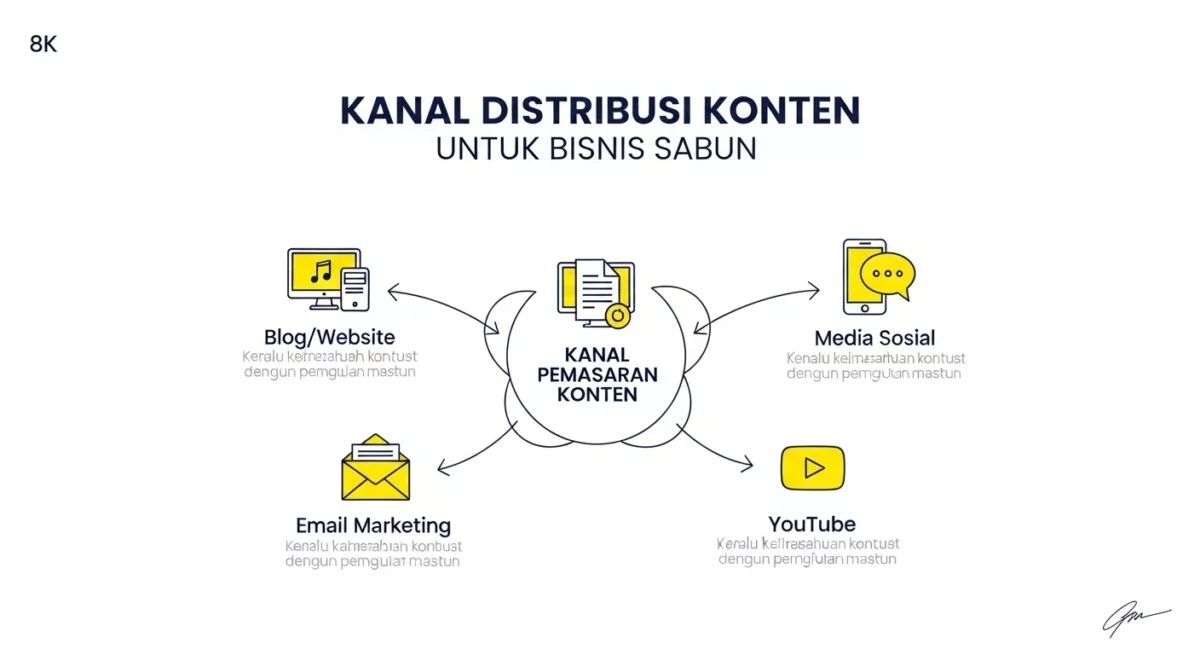 4 Pilihan Kanal Distribusi Konten untuk Bisnis Sabun