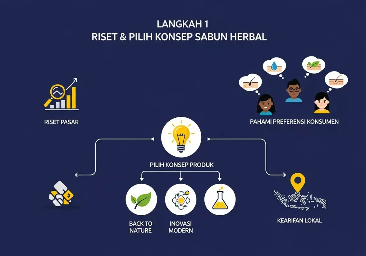 Langkah 1. Lakukan Riset & Pilih Konsep Sabun Herbal