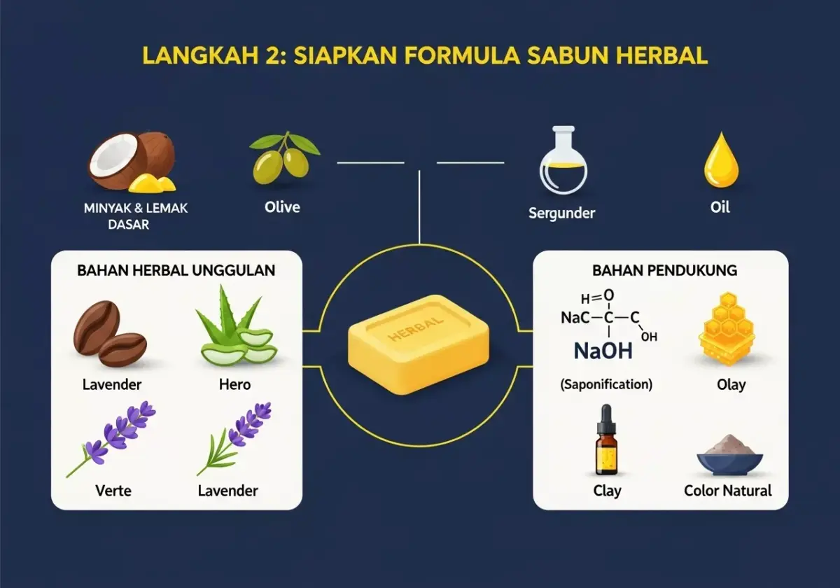 Langkah 2. Siapkan Formula atau Resep Sabun Herbal