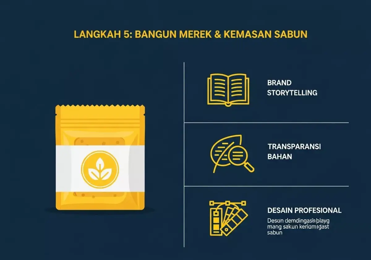 Langkah 5. Bangun Merek & Kemasan Sabun Herbal