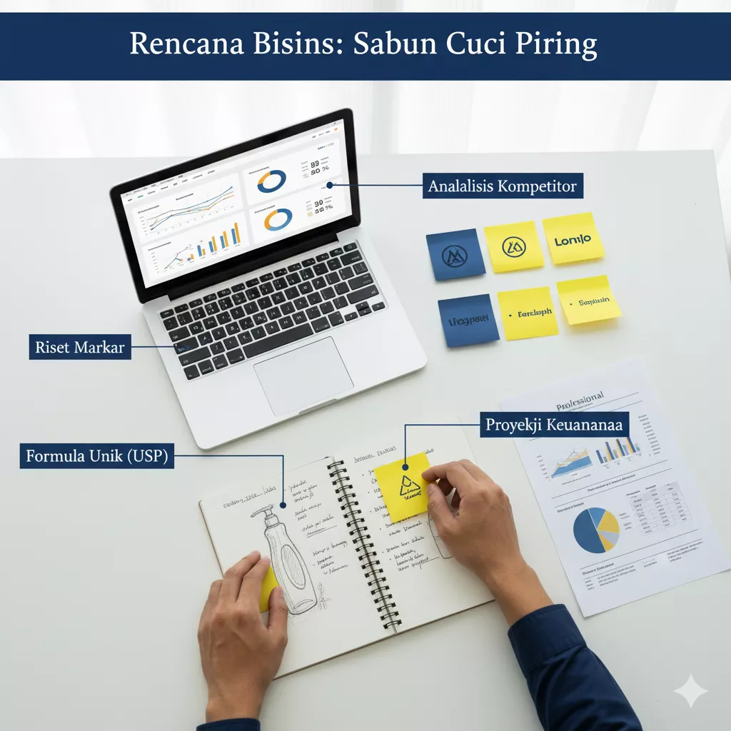Langkah 1: Riset & Penyusunan Rencana Bisnis (Business Plan)
