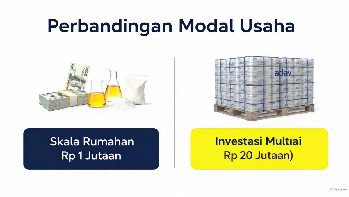 Langkah 2b: Siapkan Modal Usaha Sabun Cuci Piring
