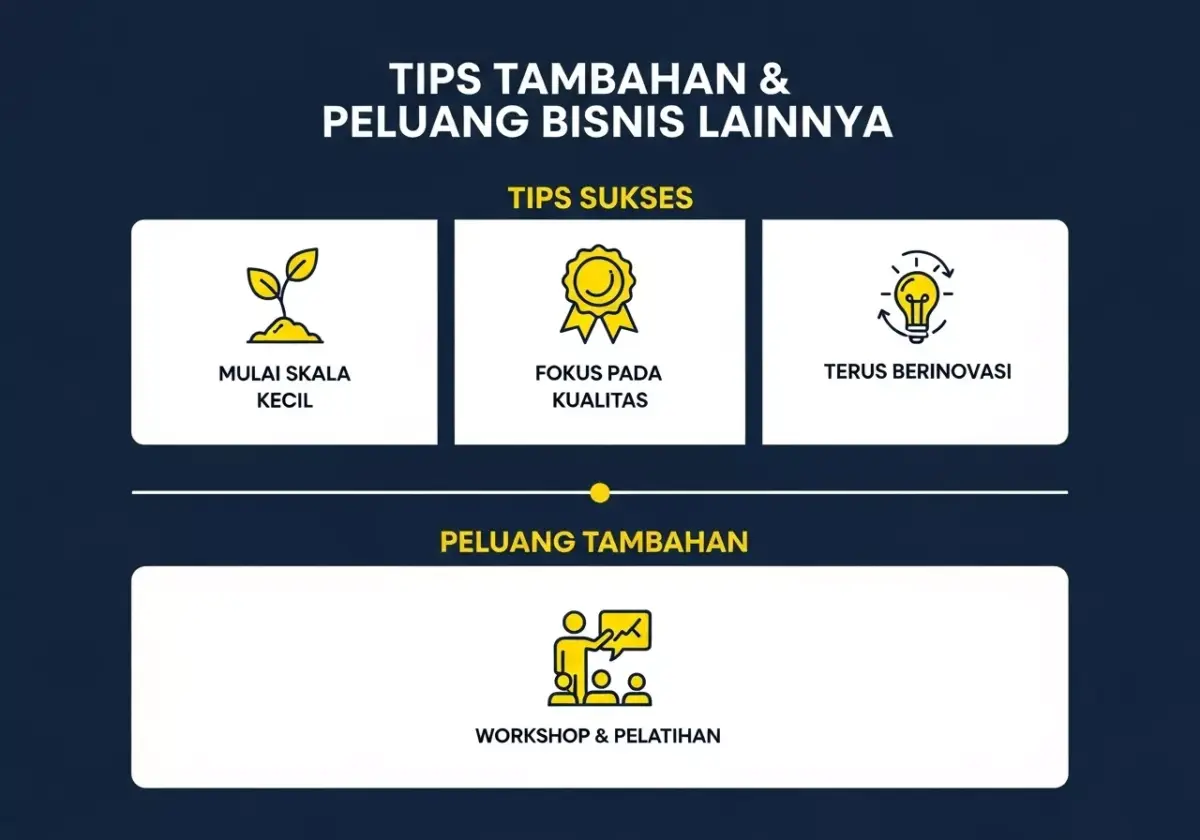 Tips Tambahan & Peluang Bisnis Sabun Herbal Lainnya