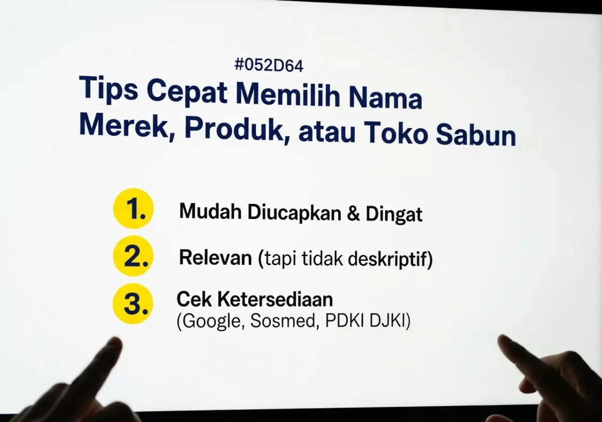 Tips Cepat Memilih Nama Merek, Produk, atau Toko Sabun