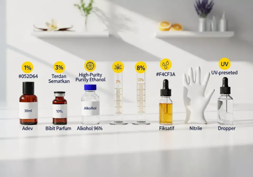 Alat dan Bahan yang Dibutuhkan untuk Meracik Parfum