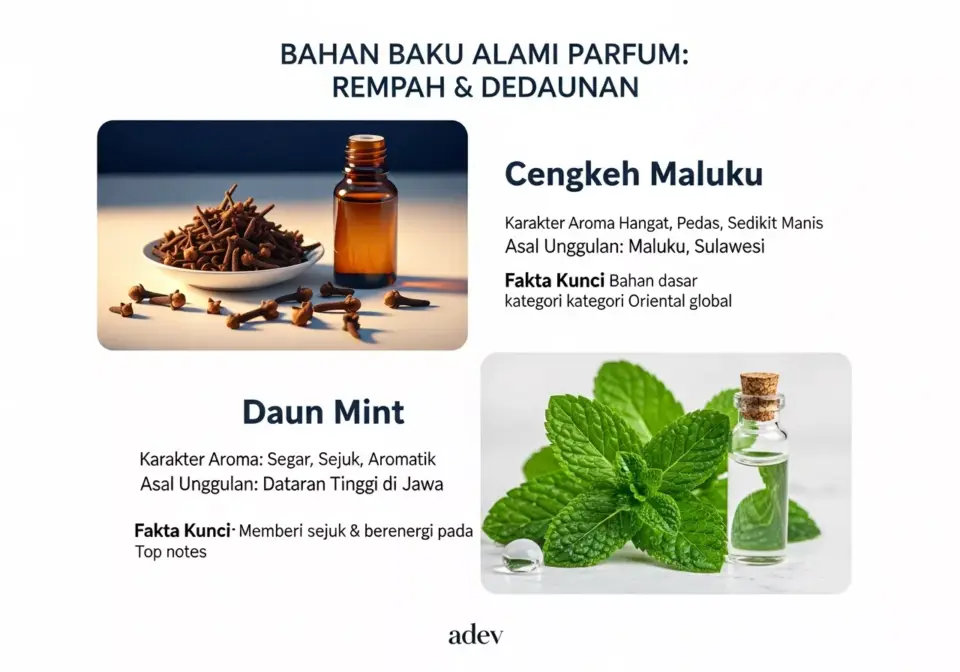 Rempah dan Dedaunan Sumber Bahan Baku Alami Parfum