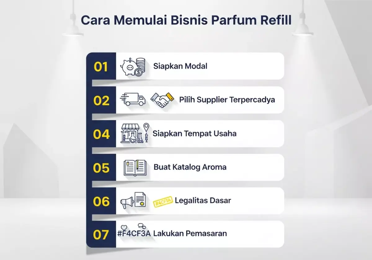 Panduan 7 Langkah Cara Memulai Bisnis Parfum Refill untuk Pemula