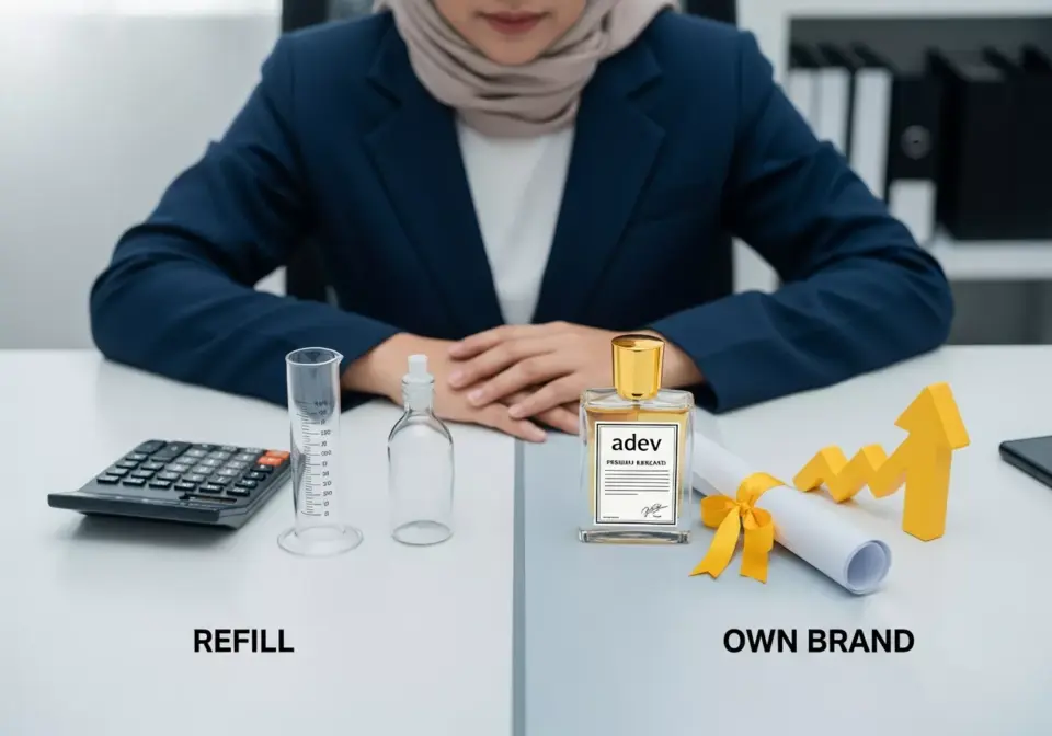 Framework untuk Menentukan Pilihan Usaha Parfum Refill atau Parfum Merek Sendiri