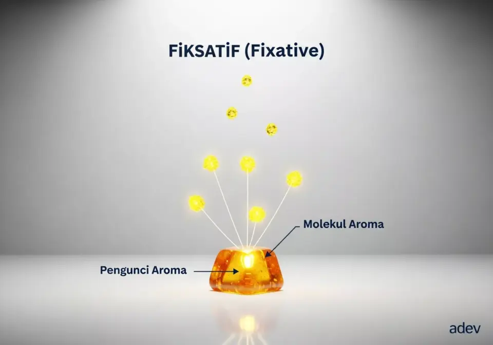 Fiksatif (Fixative) adalah kandungan parfum yang membuat aroma bertahan lama