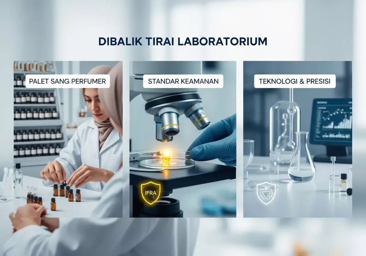 gambar ilustrasi laboratorium parfum