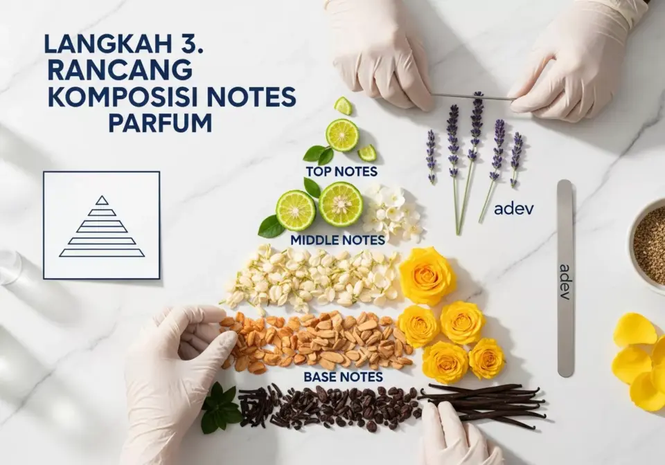 Langkah 3. Rancang Komposisi Bibit Parfum (Top, Middle, Base Notes)
