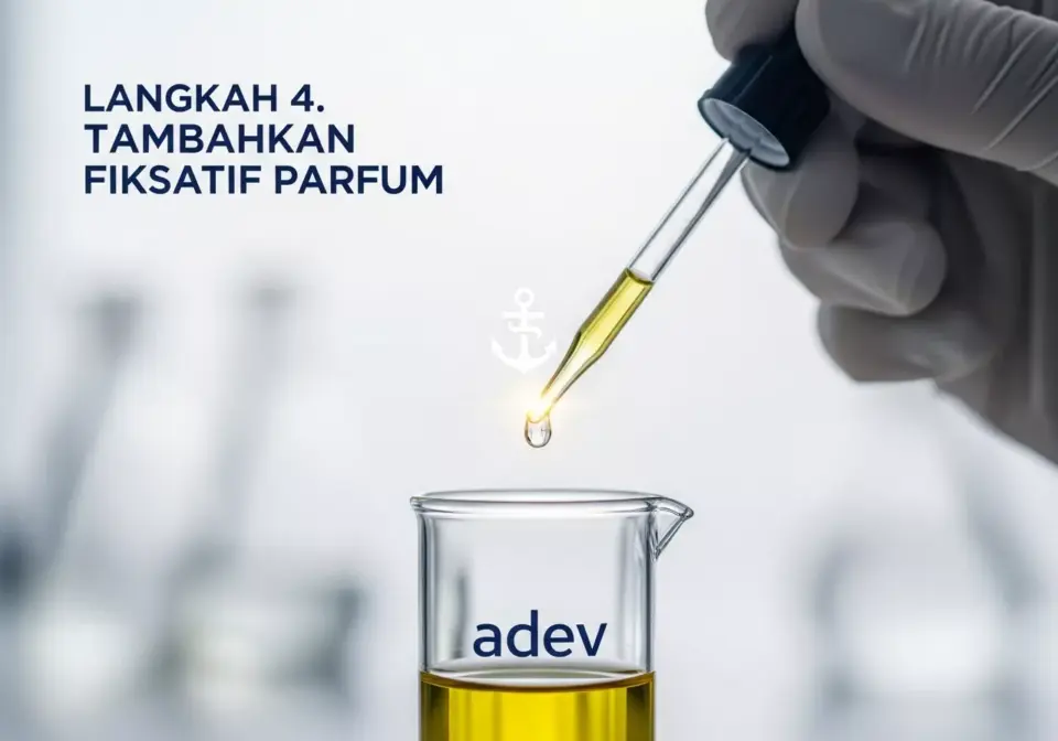 Langkah 4. Tambahkan Fiksatif (Pengikat Aroma) Parfum