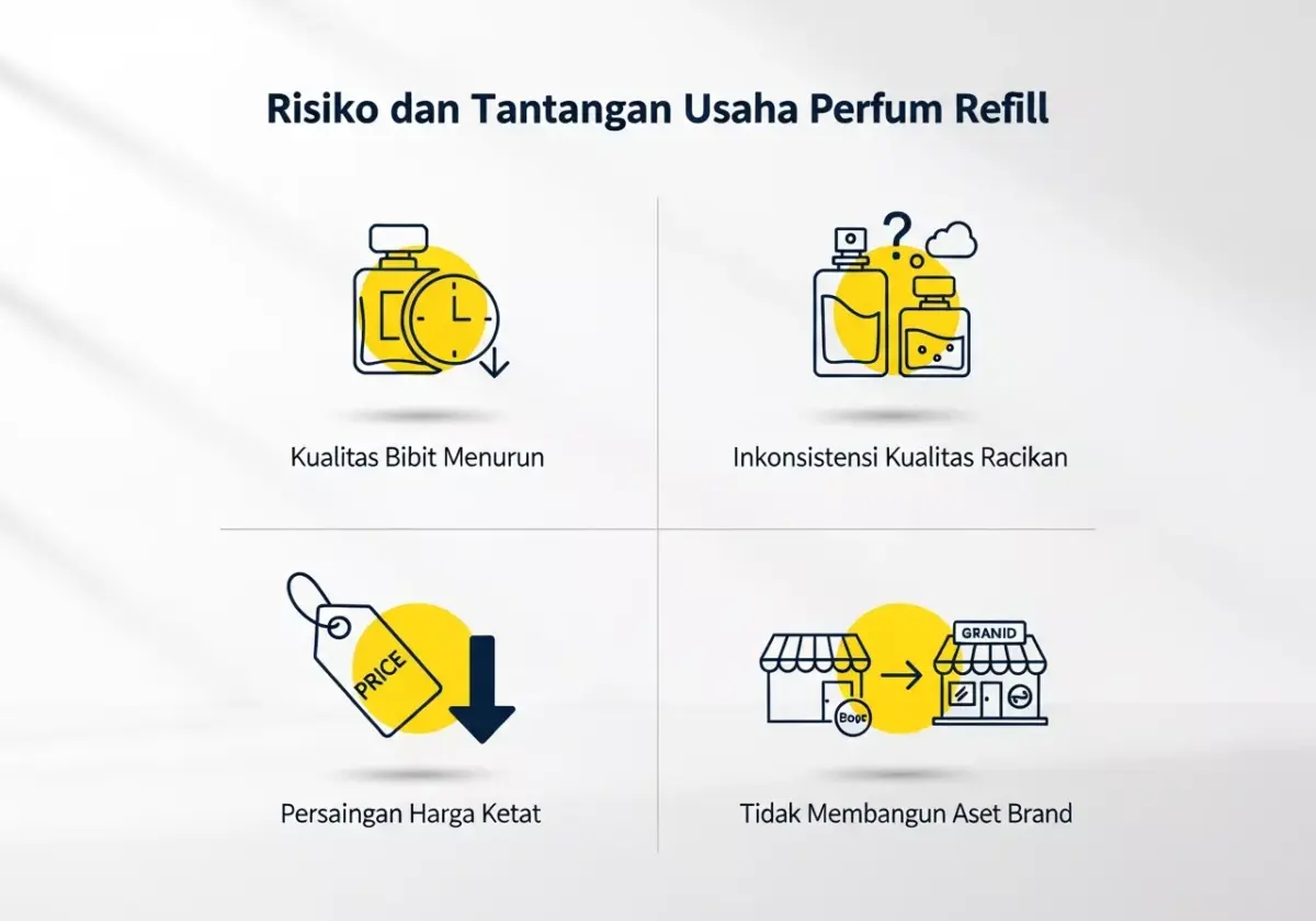 Risiko dan Tantangan Usaha Parfum Refill