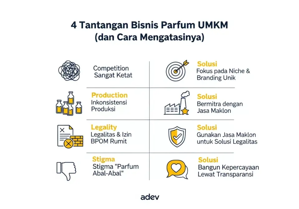 Tantangan Terbesar Bisnis Parfum Skala UMKM (dan Cara Mengatasinya)