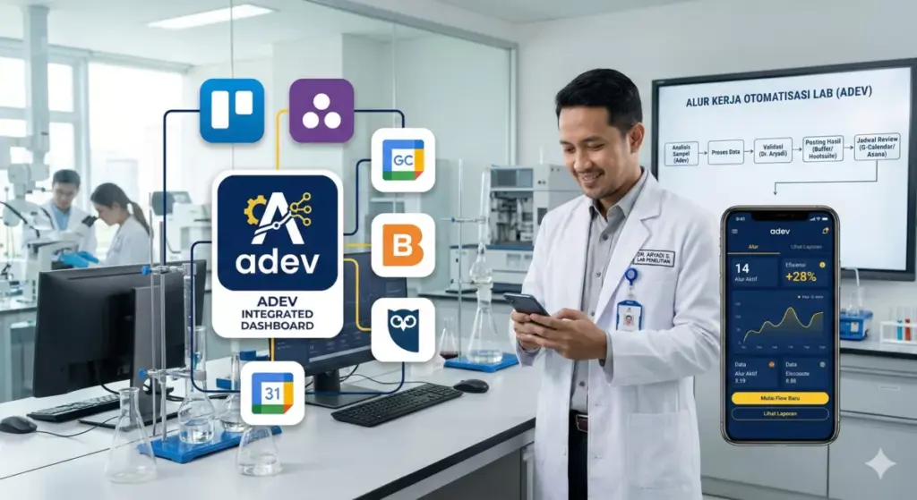 Tools Trello Asana Buffer Adev dashboard otomatisasi usaha sampingan