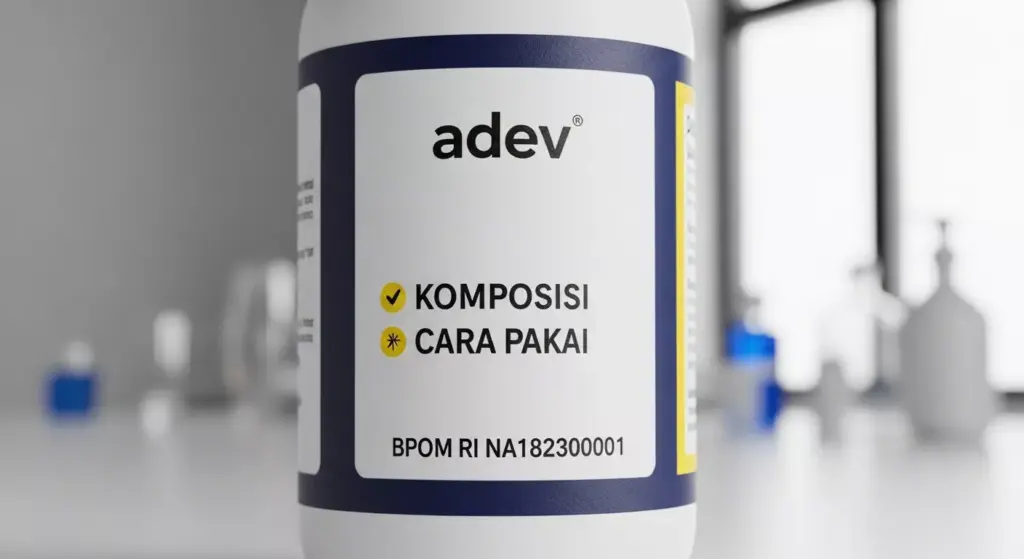 Detail informasi wajib pada label sabun seperti nomor notifikasi BPOM dan komposisi bahan.