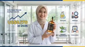 Infografis potensi pasar kosmetik US$9 miliar dorong wirausaha kosmetik bersama Adev